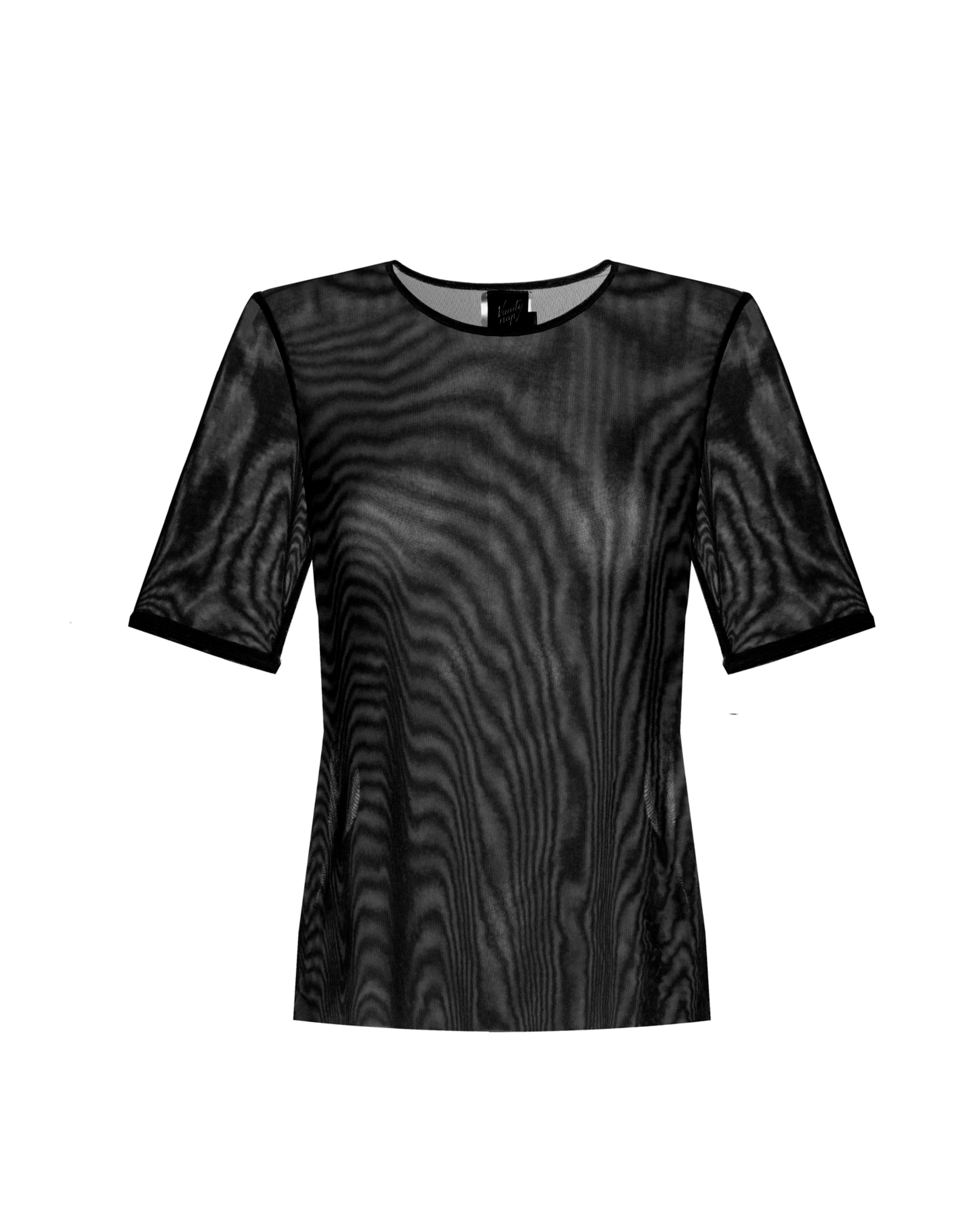 Sheer tshirt black – Vanity Nap