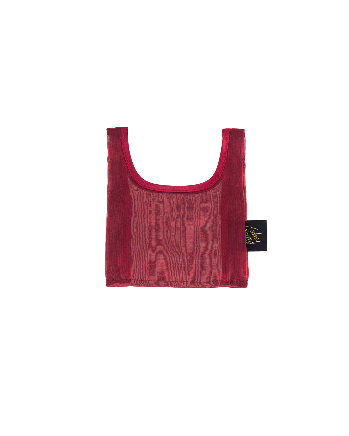 Baby organza bag in bordeaux red
