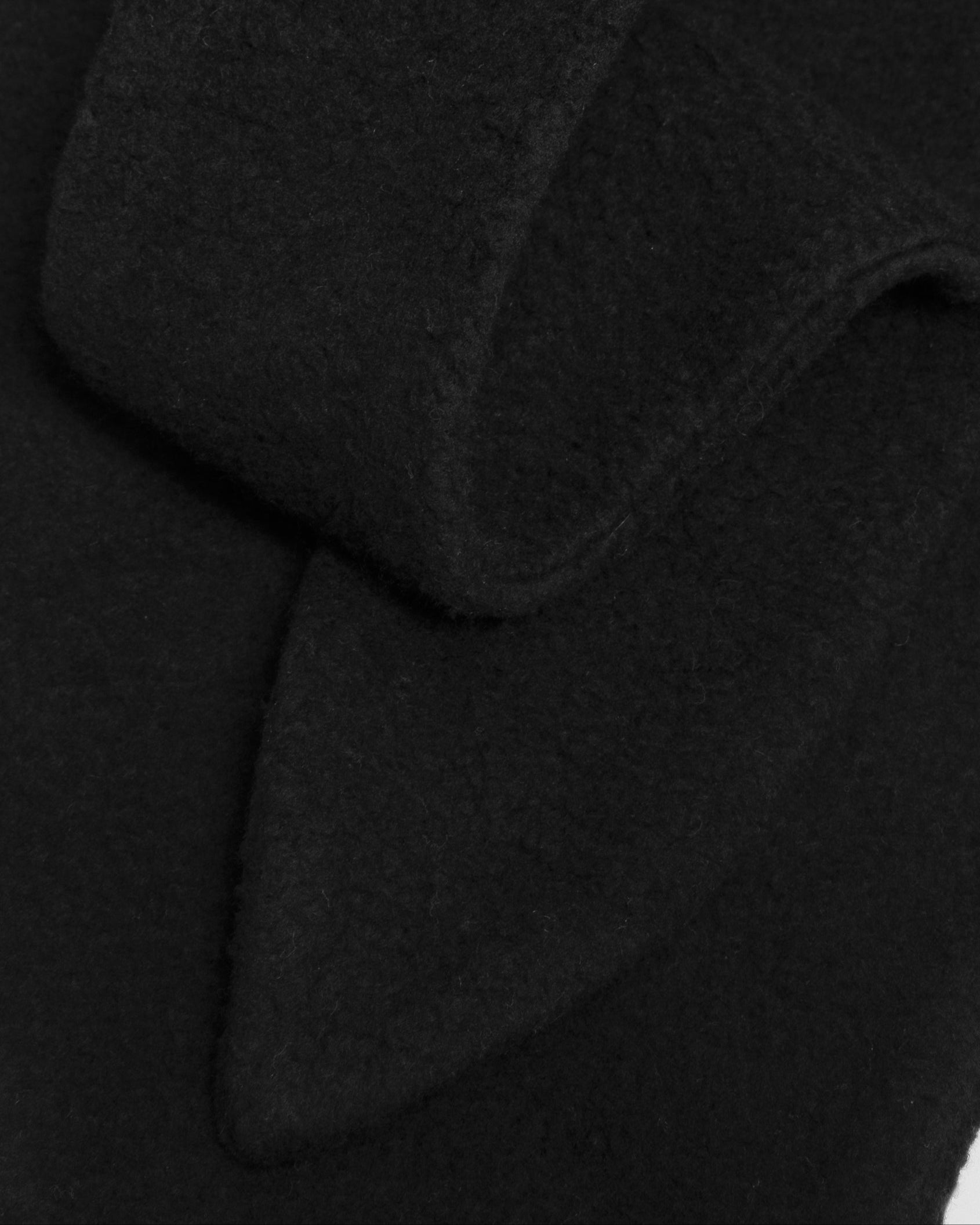 Fleece head scarf black