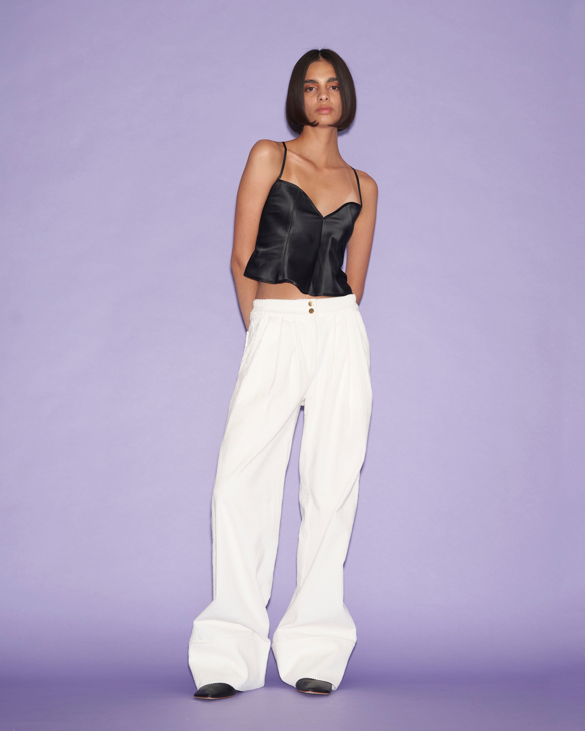 Apollo zip pants white