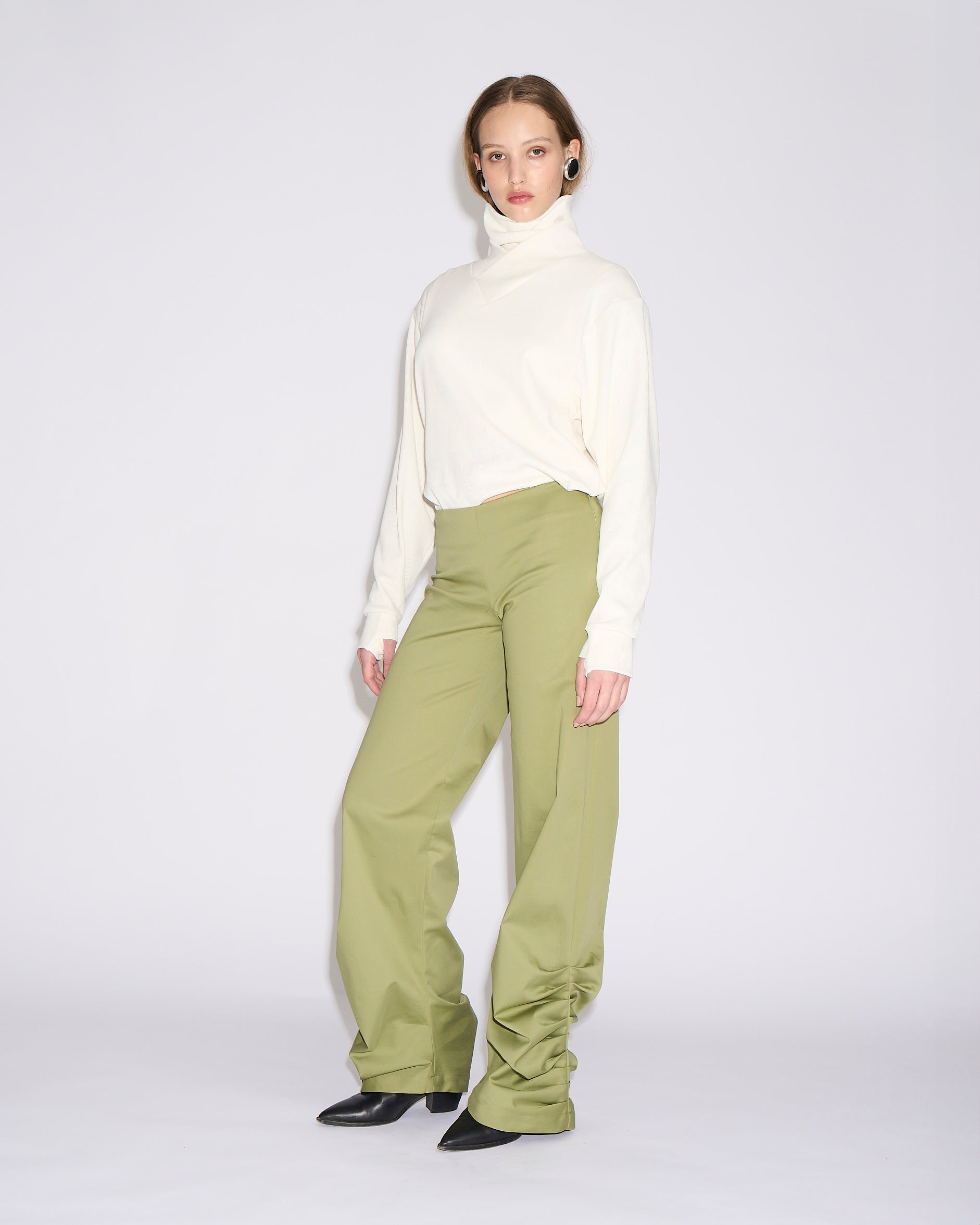 Ripple tailored trousers frog grey