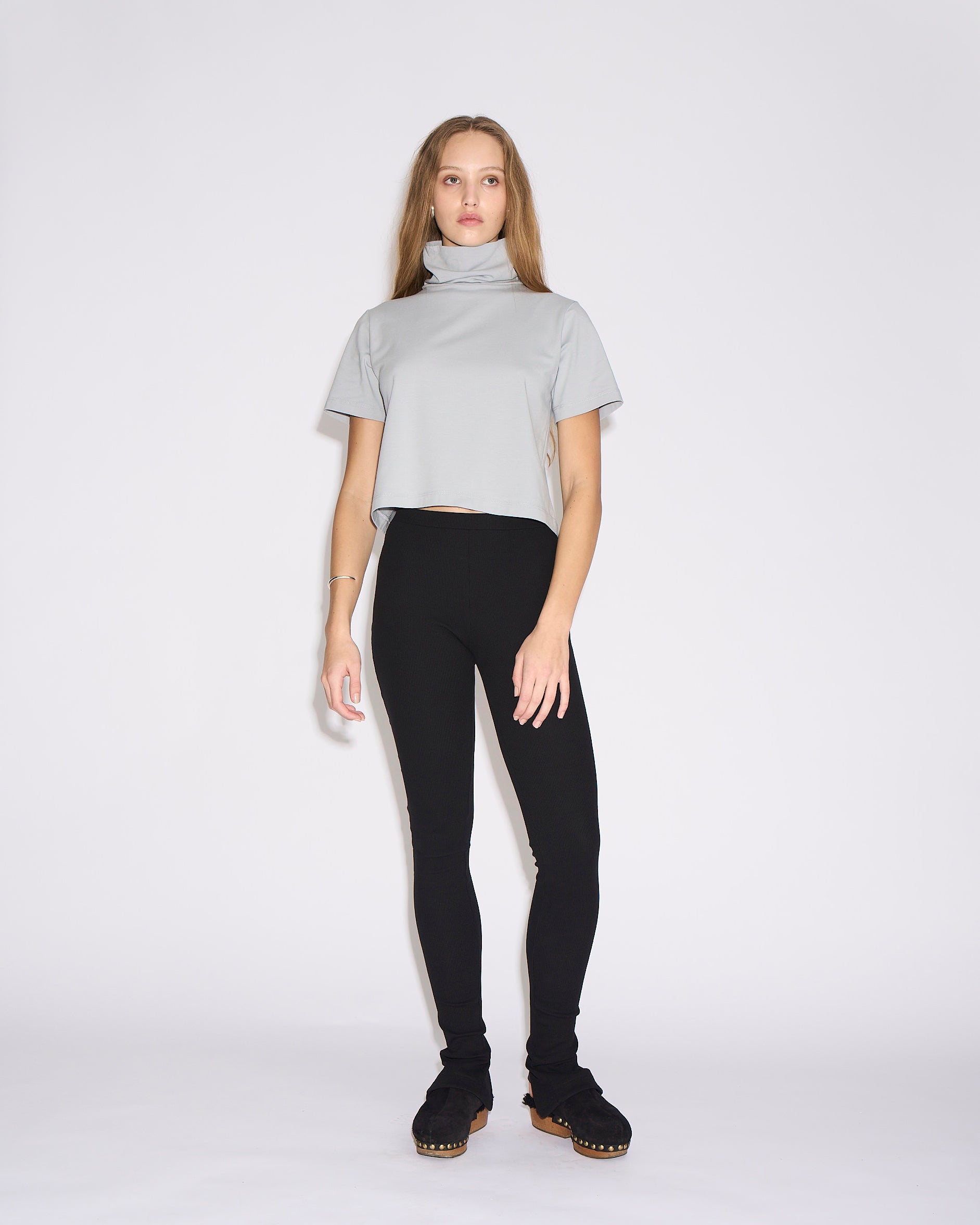 Turtleneck tshirt grey