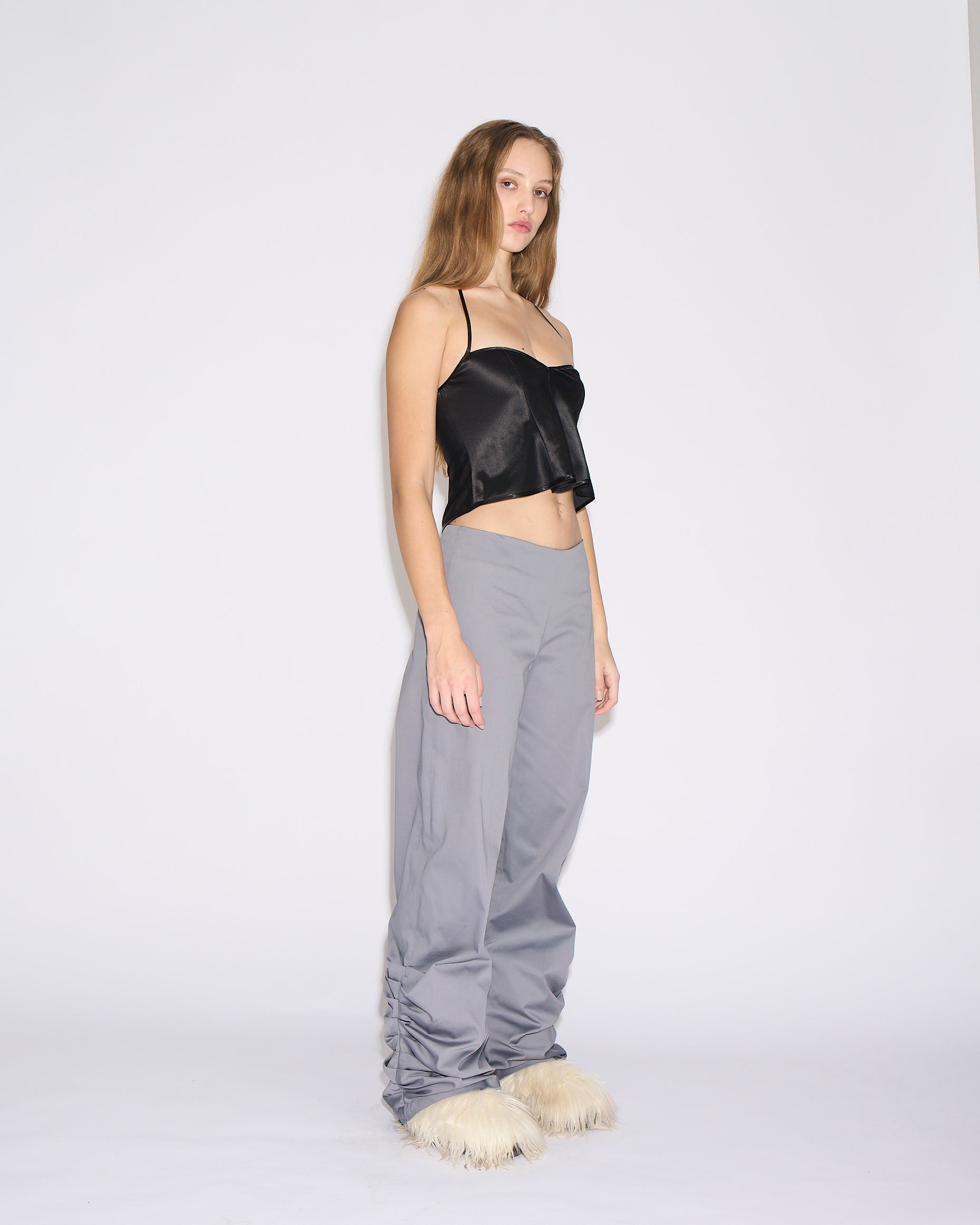 Ripple tailored trousers grey