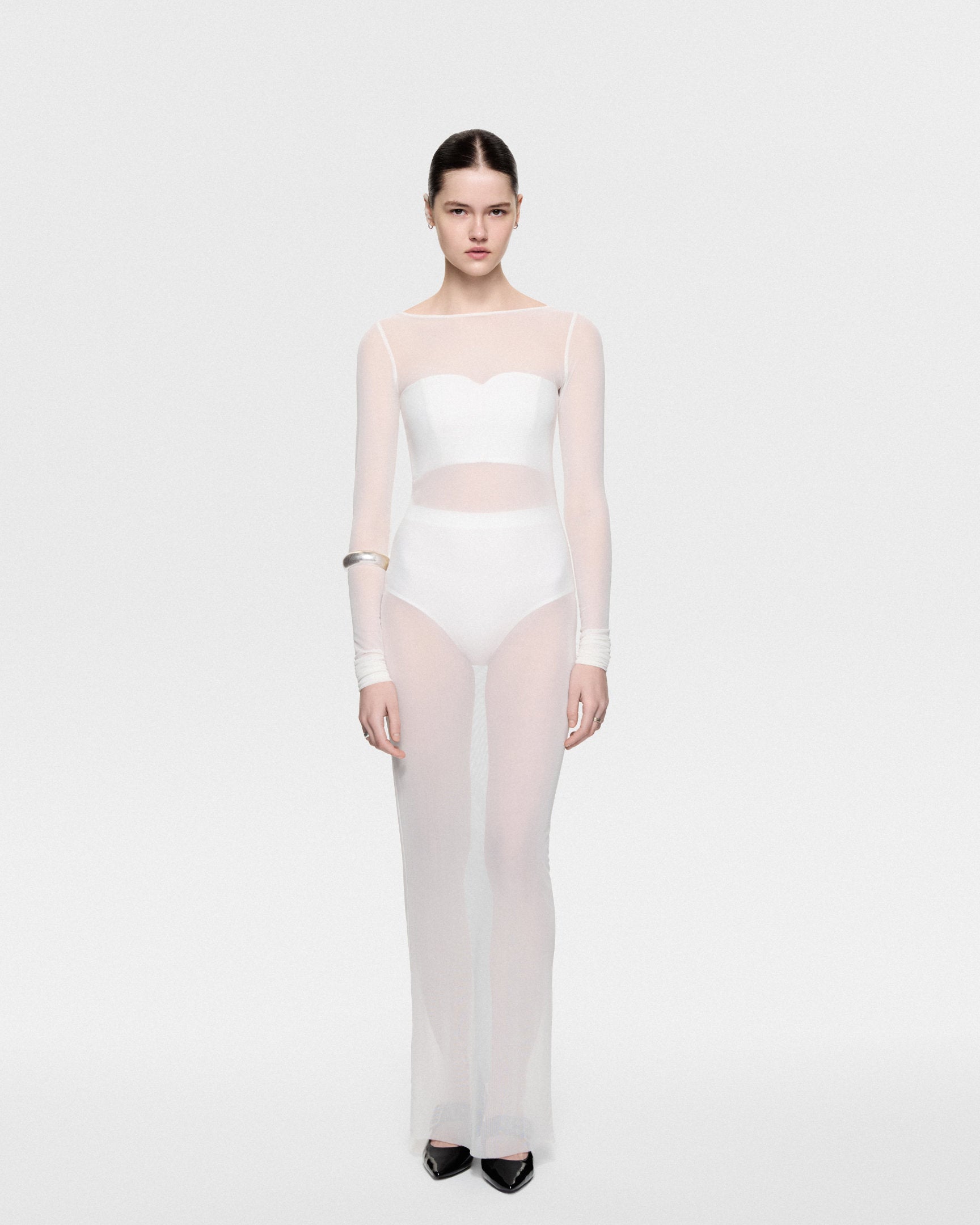 Horizon dress warm white