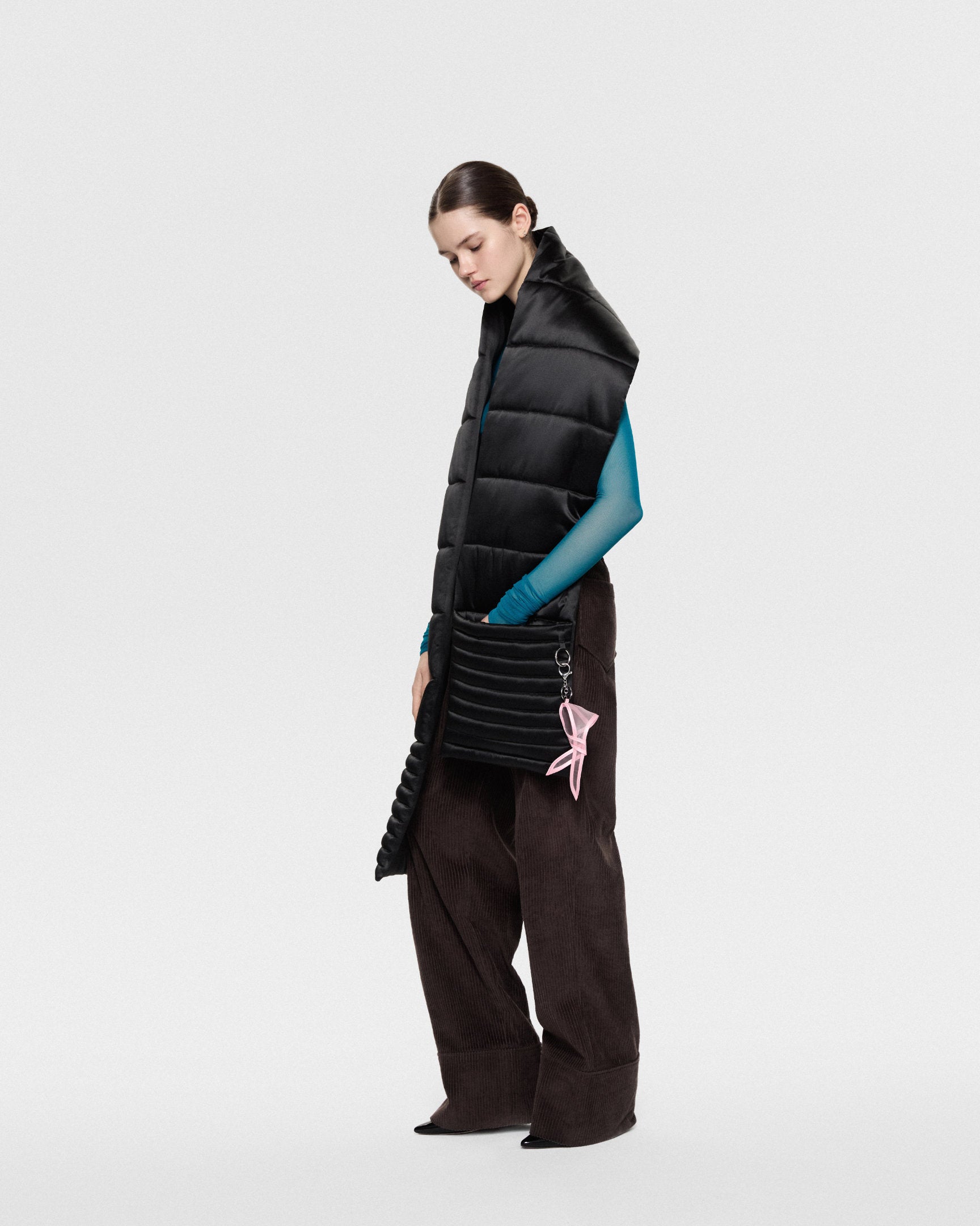 XXL pocket scarf black