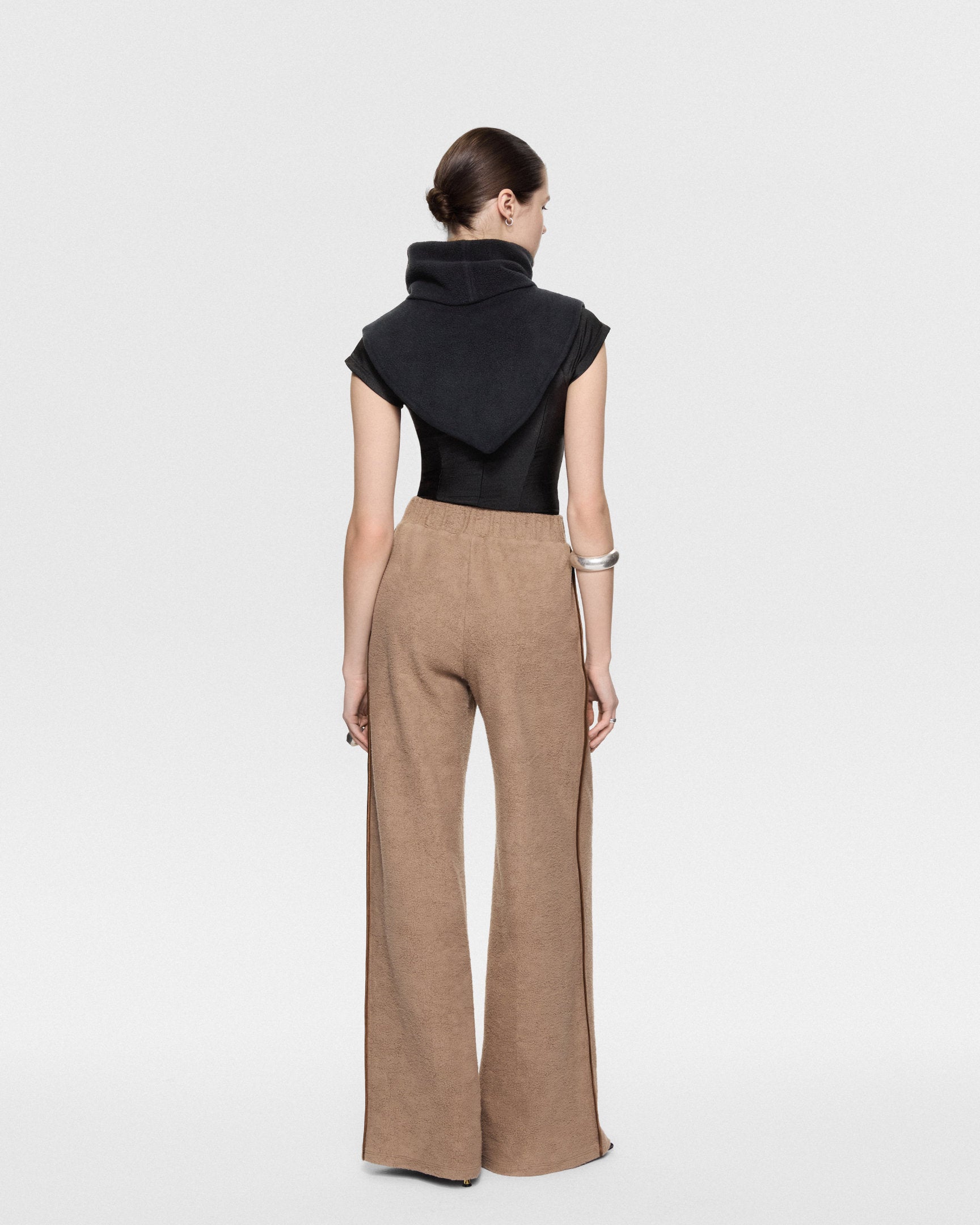 Fleece pants beige
