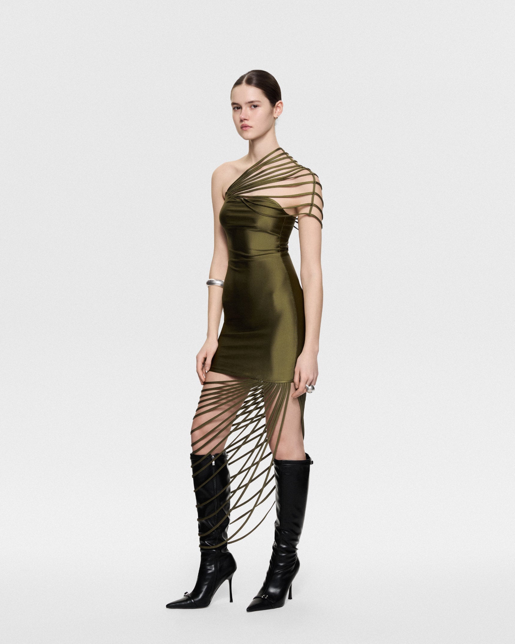 Medusa dress olive