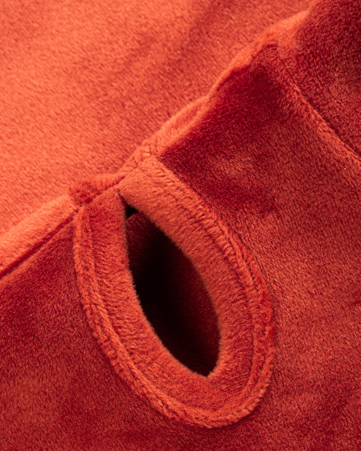 Close-up of a red fabric texture