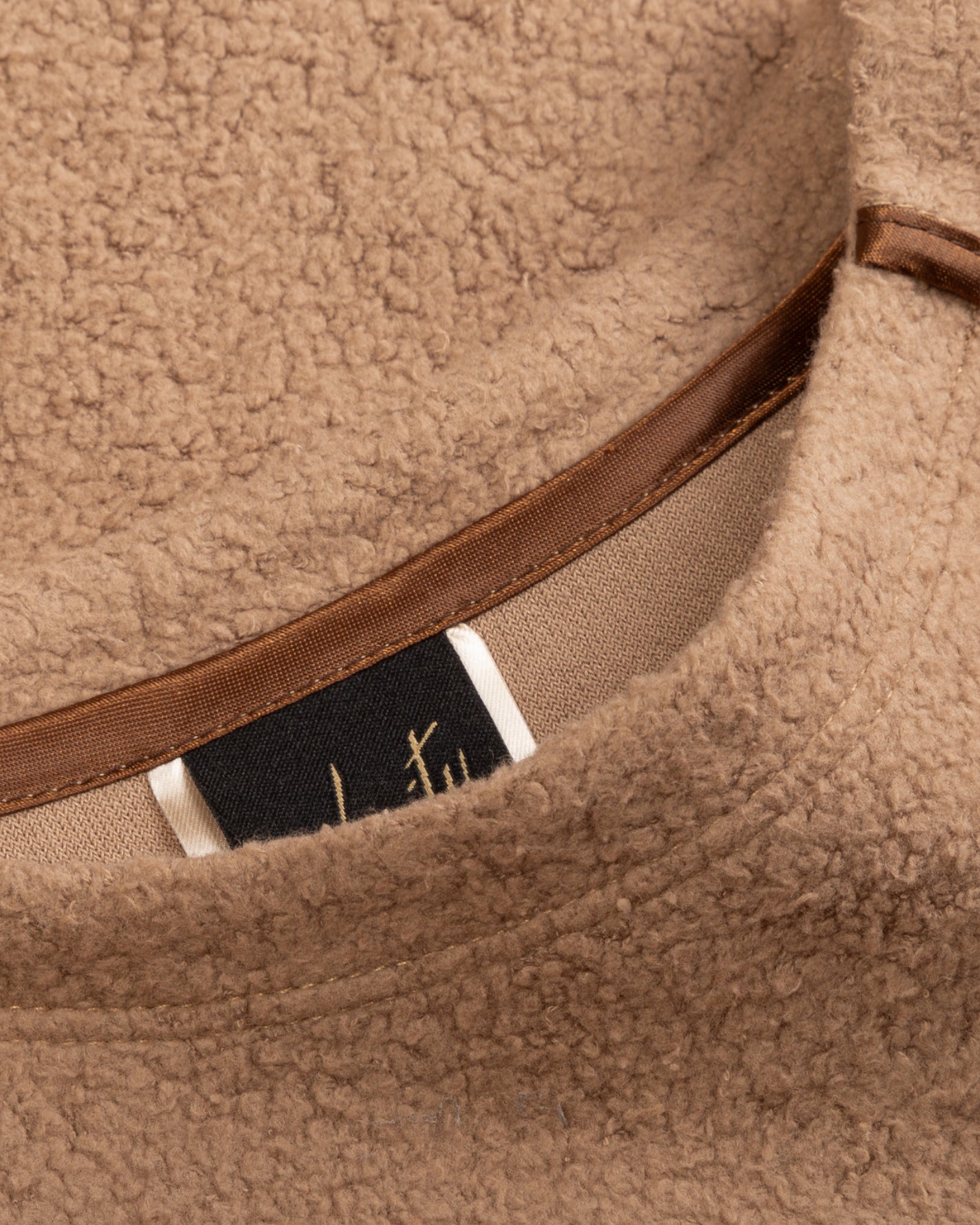 Fleece sweatshirt beige