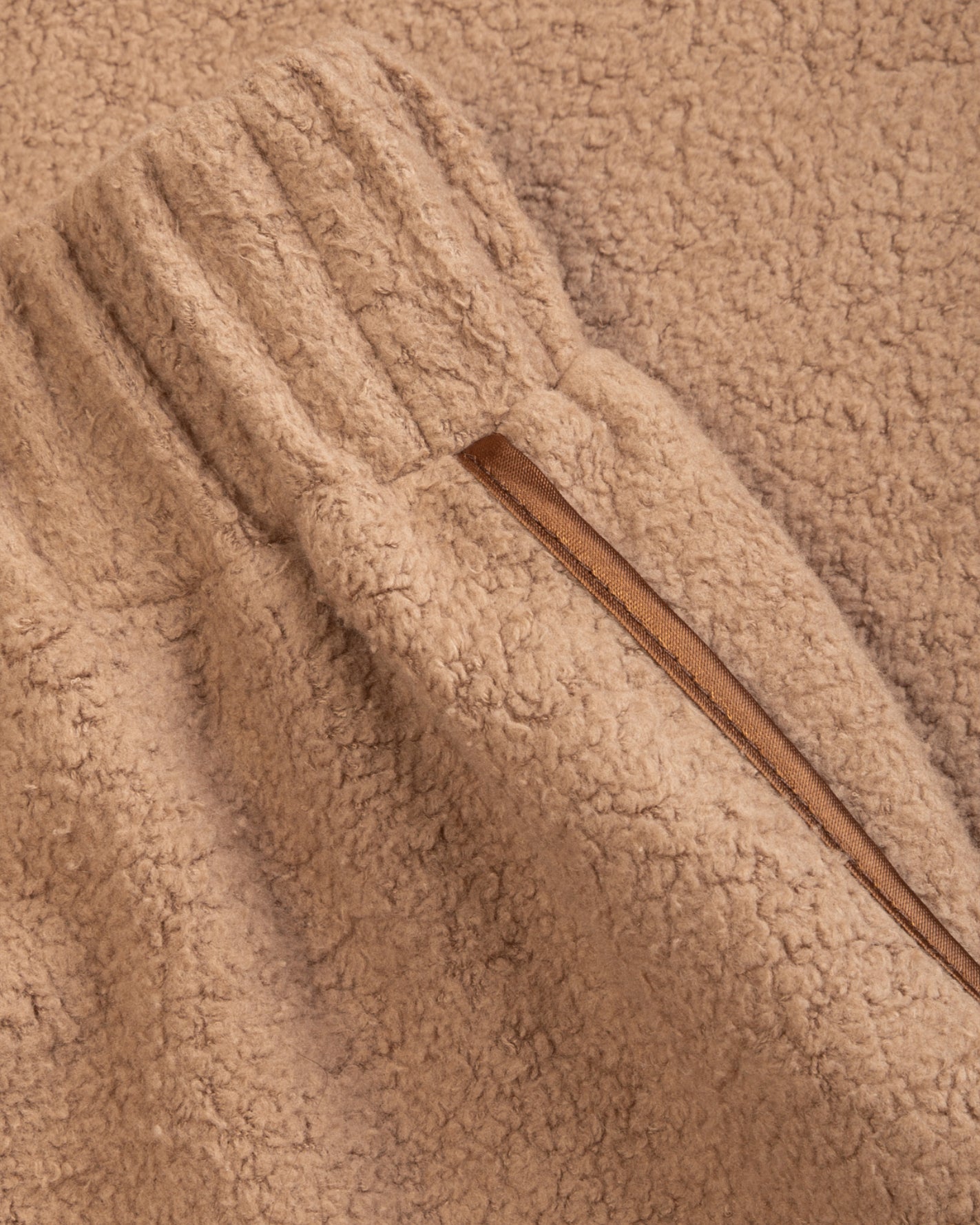 Fleece pants beige