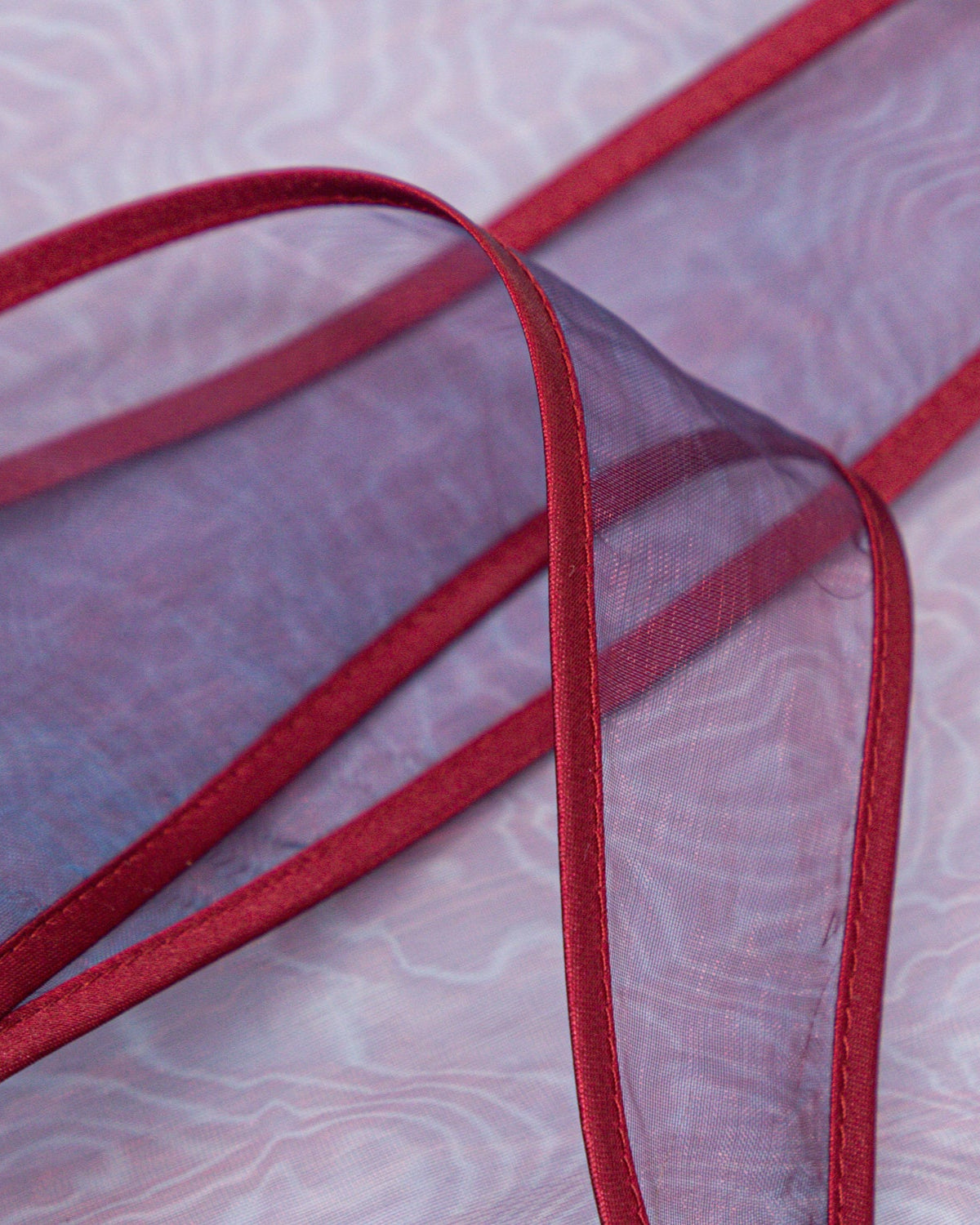 Organza head scarf two tone