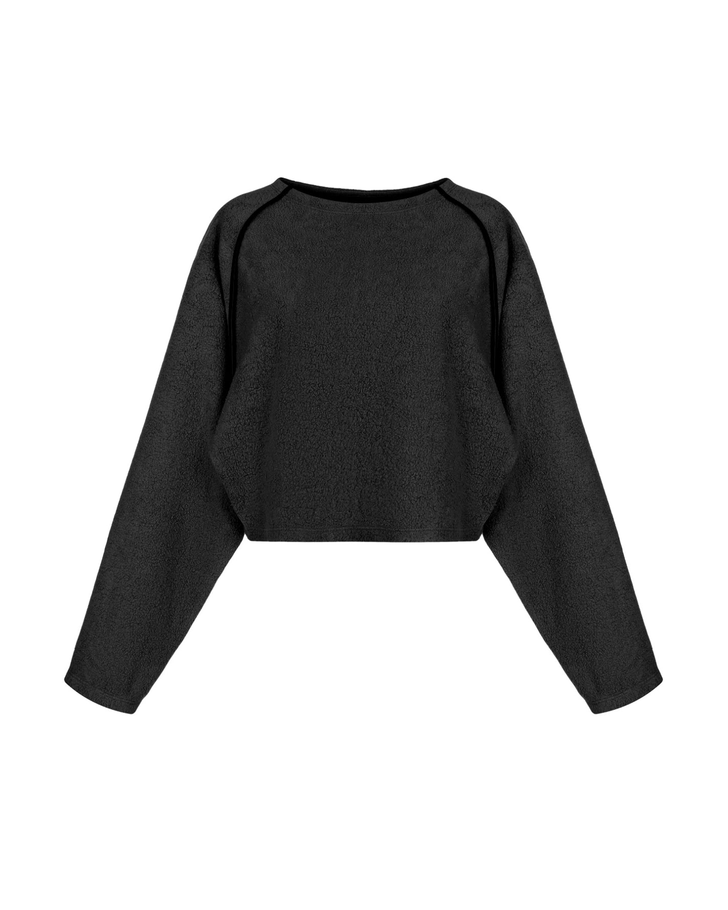 Fleece sweatshirt black