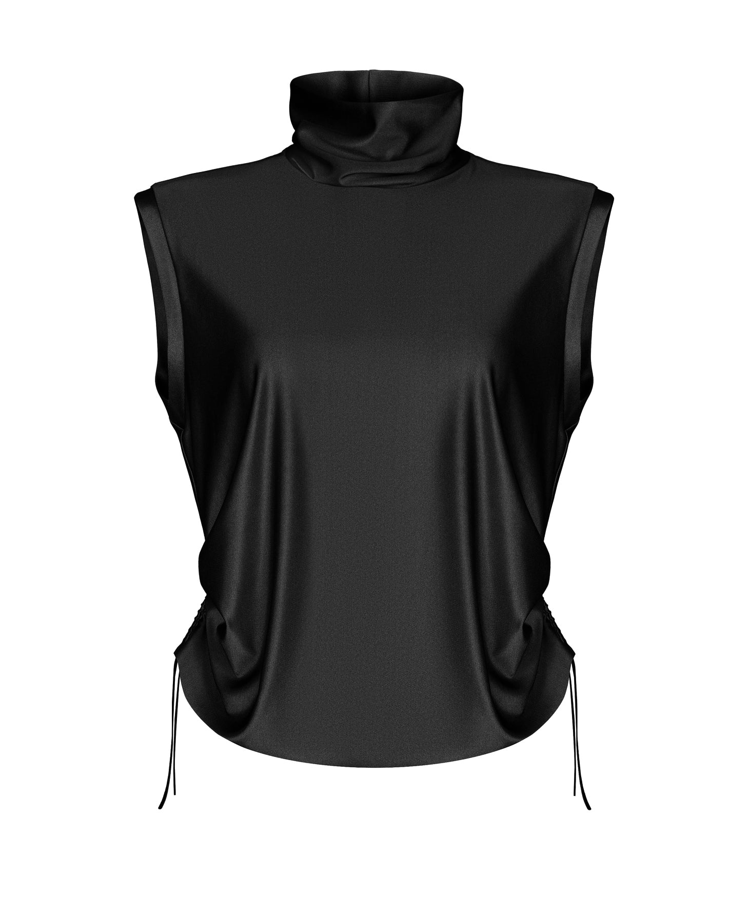 Fluid turtleneck black