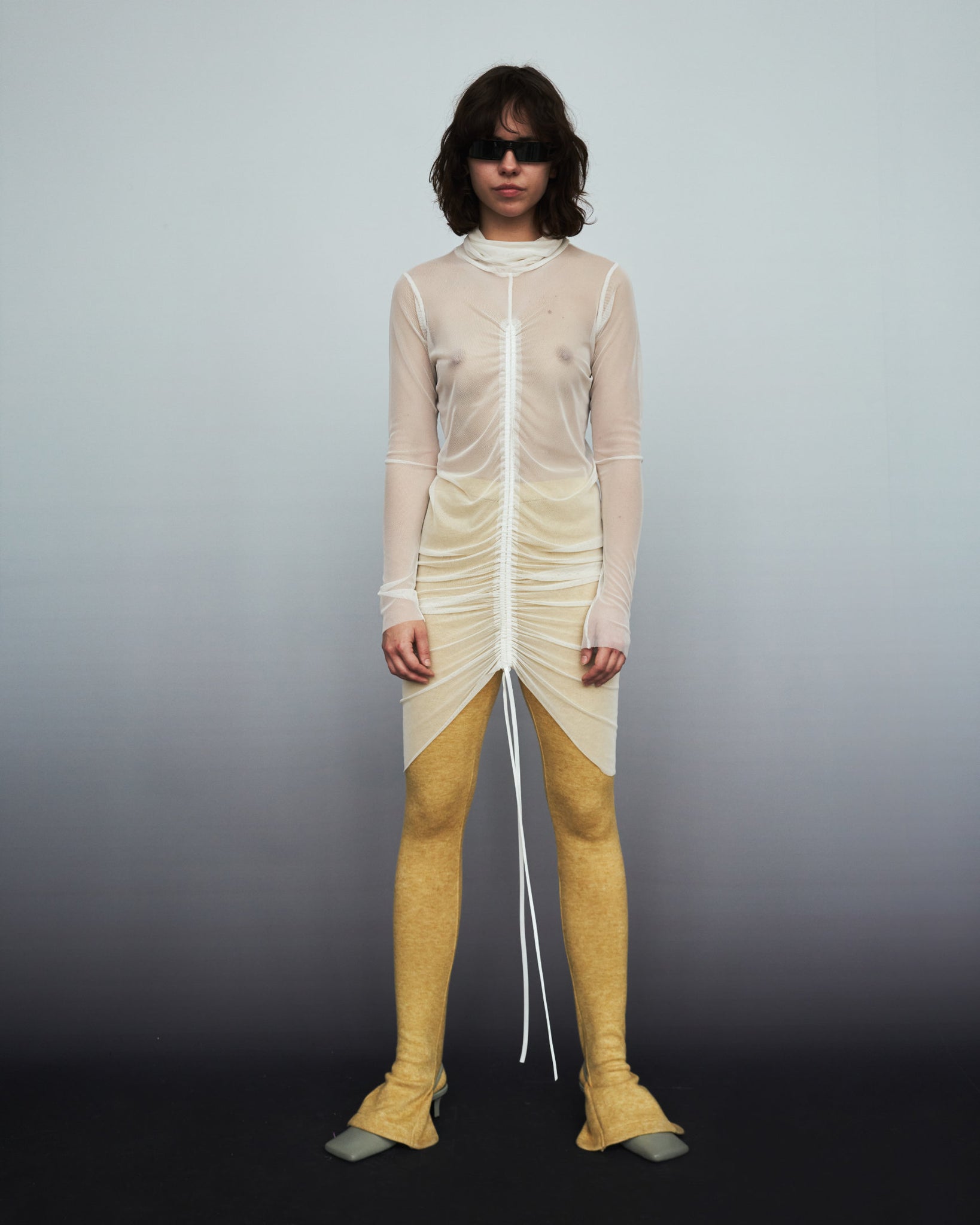 Translucent dress white