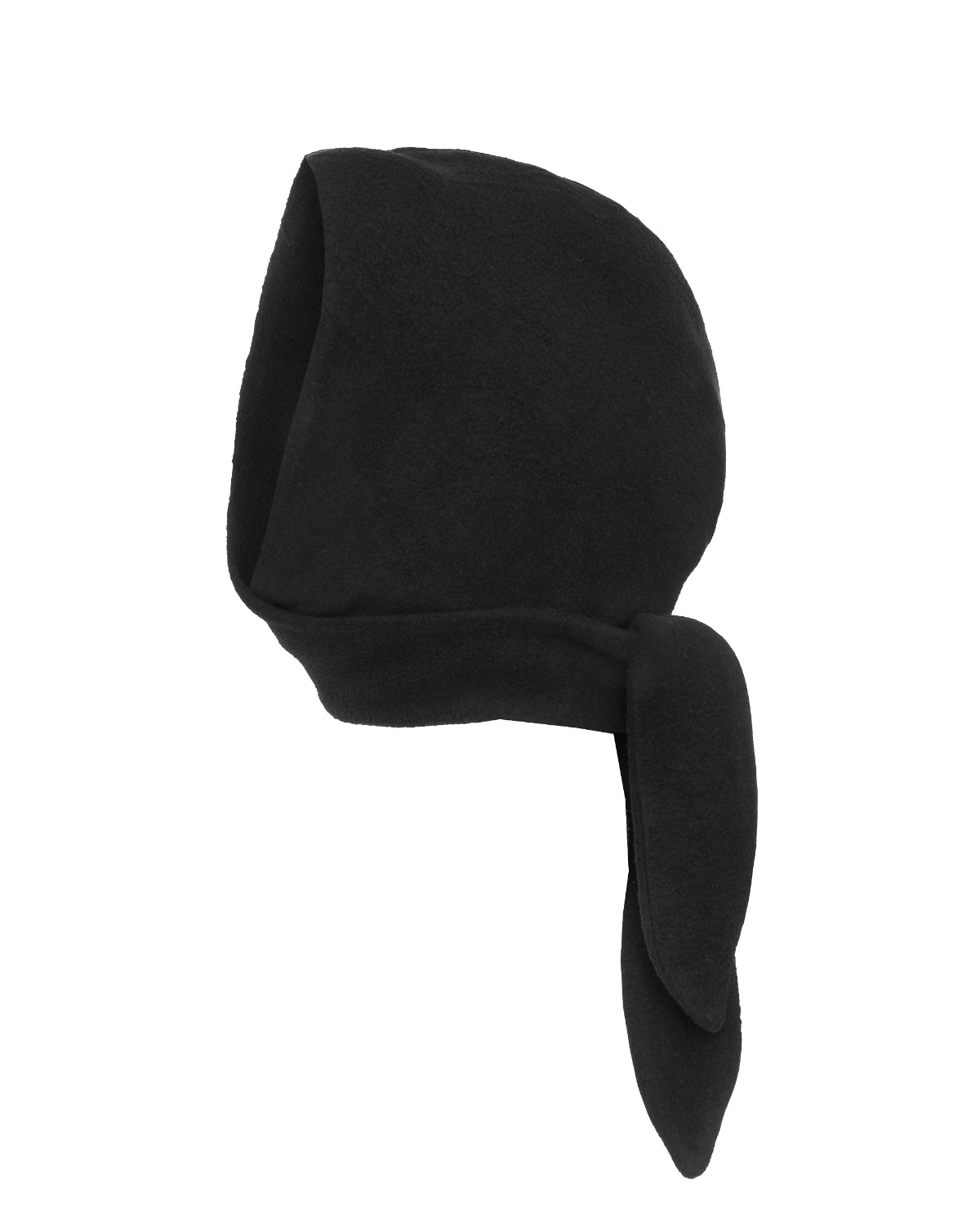 Fleece head scarf black