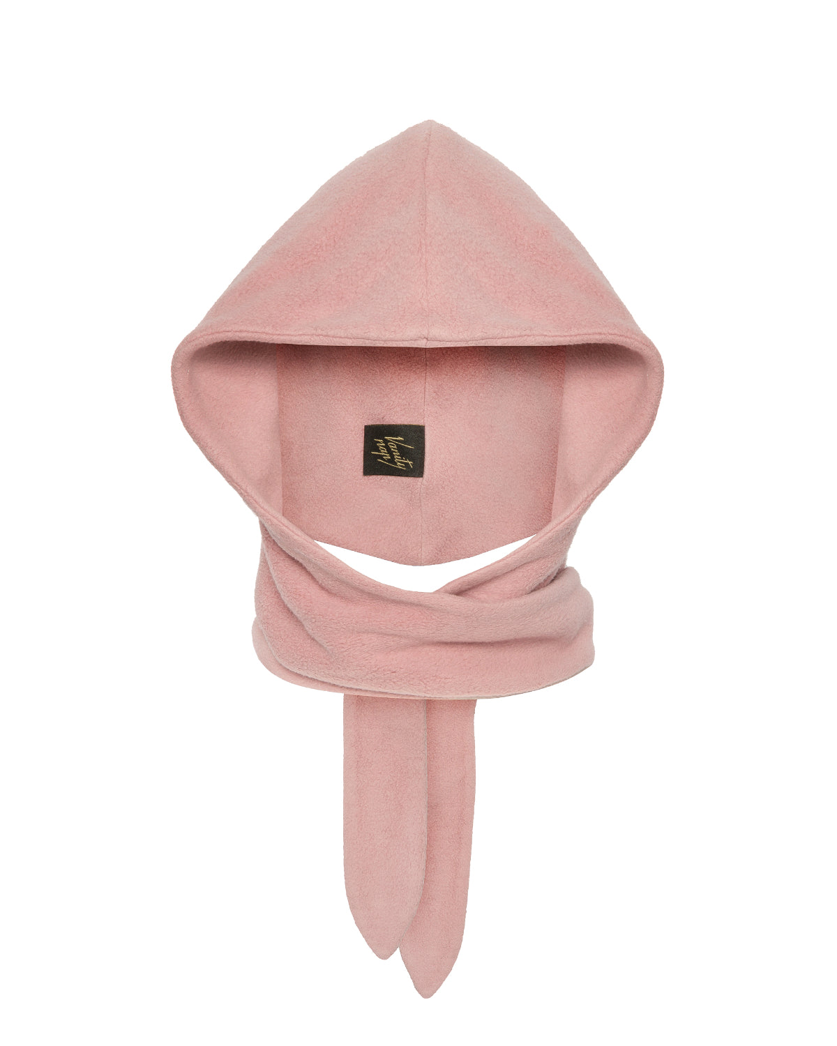 Fleece head scarf pink