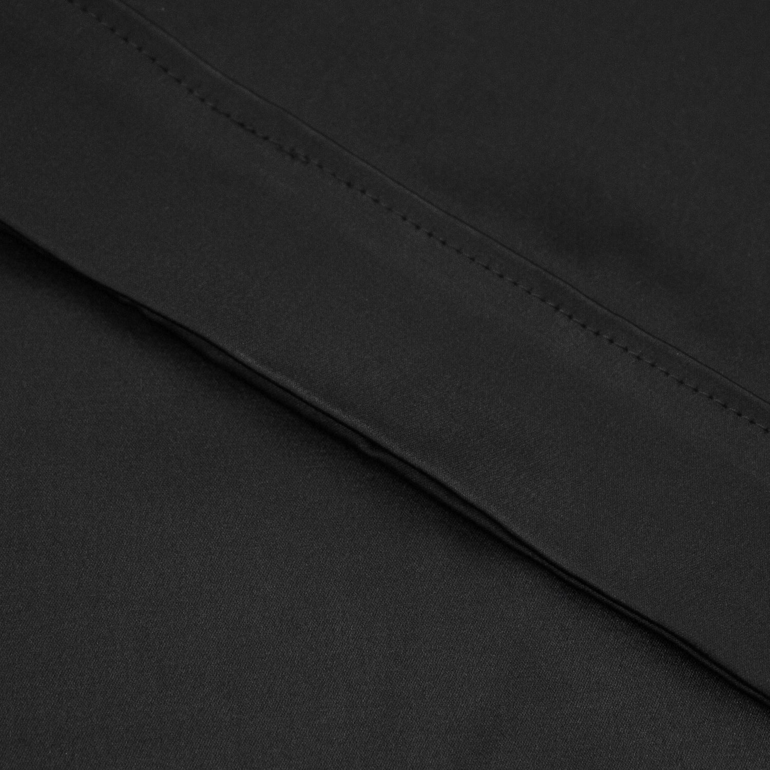 Classic black bathrobe