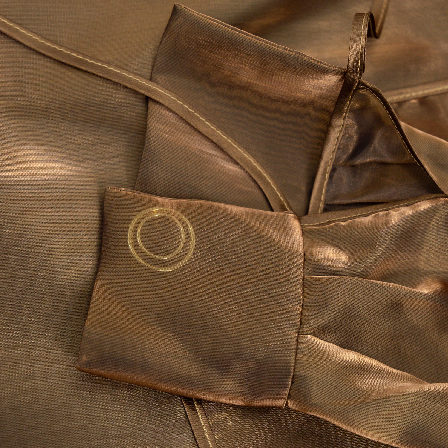 Copper organza coat