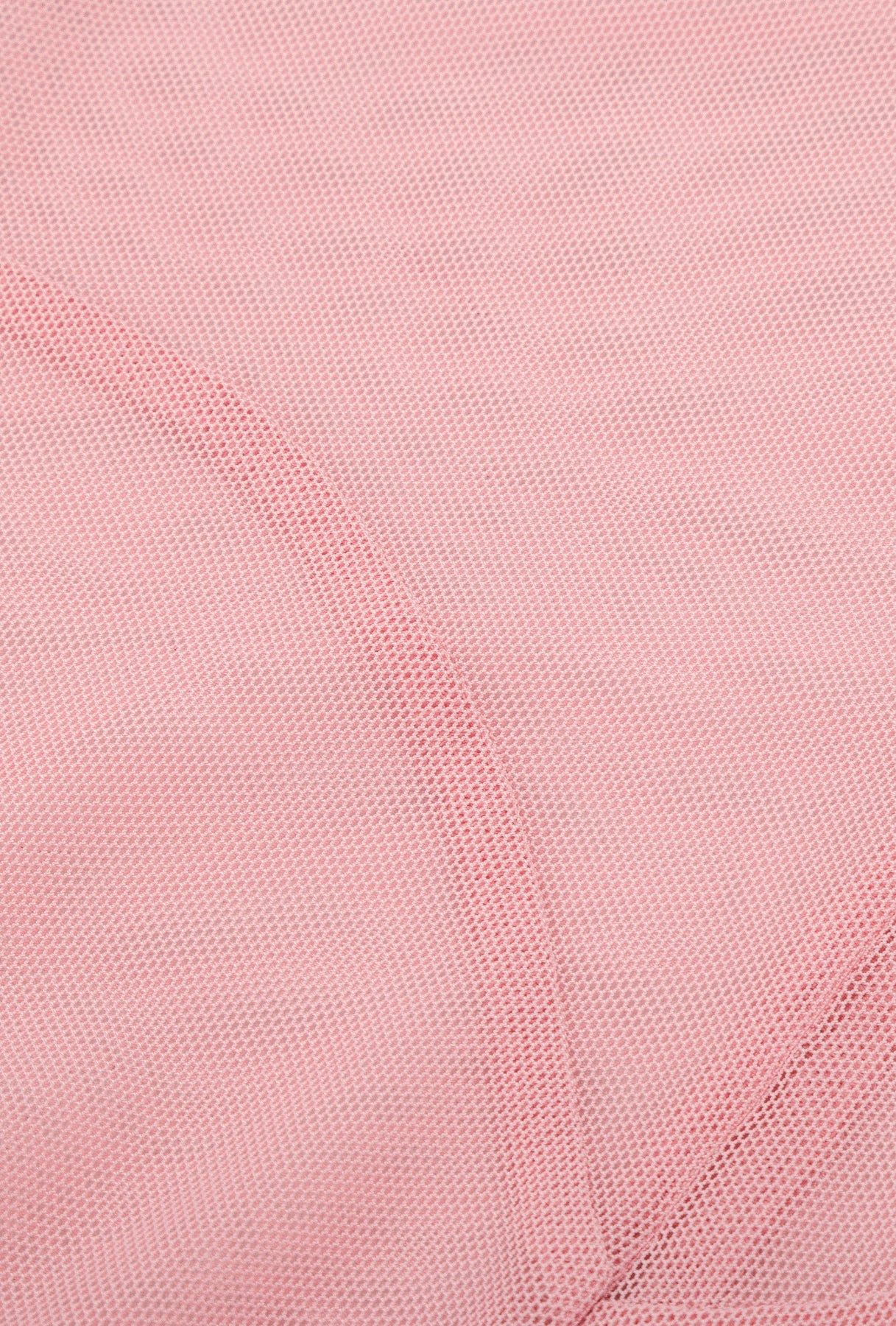 Sheer turtleneck pink