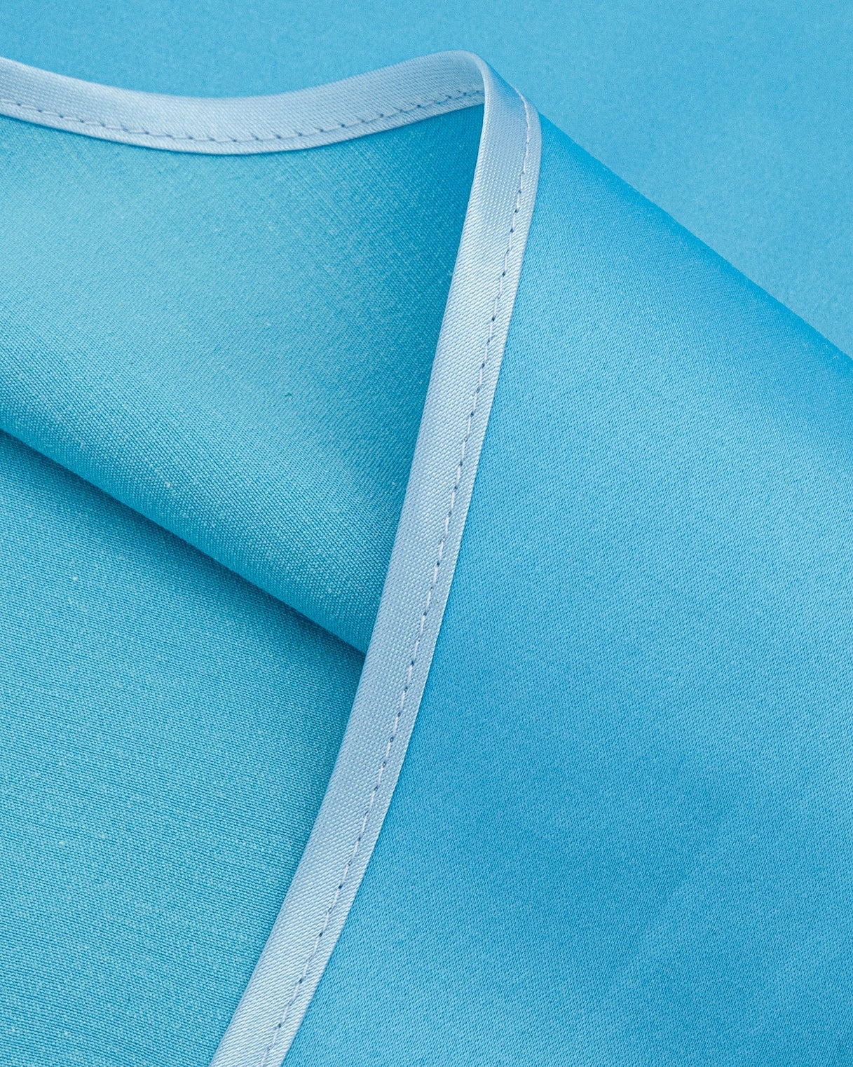 Satin head scarf electric blue